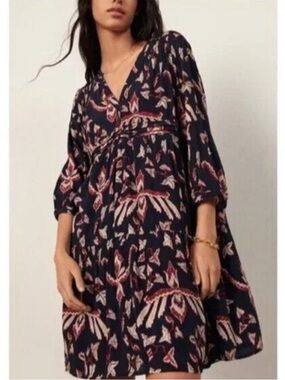 ba&sh Calix V-Neck Dress | Size Large